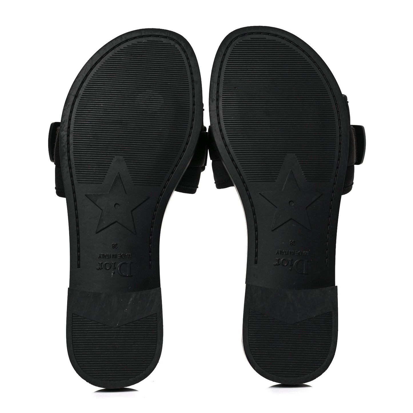 Technical Stretch Fabric Camouflage Dio(r)evolution Slide Sandals 38 Black Military