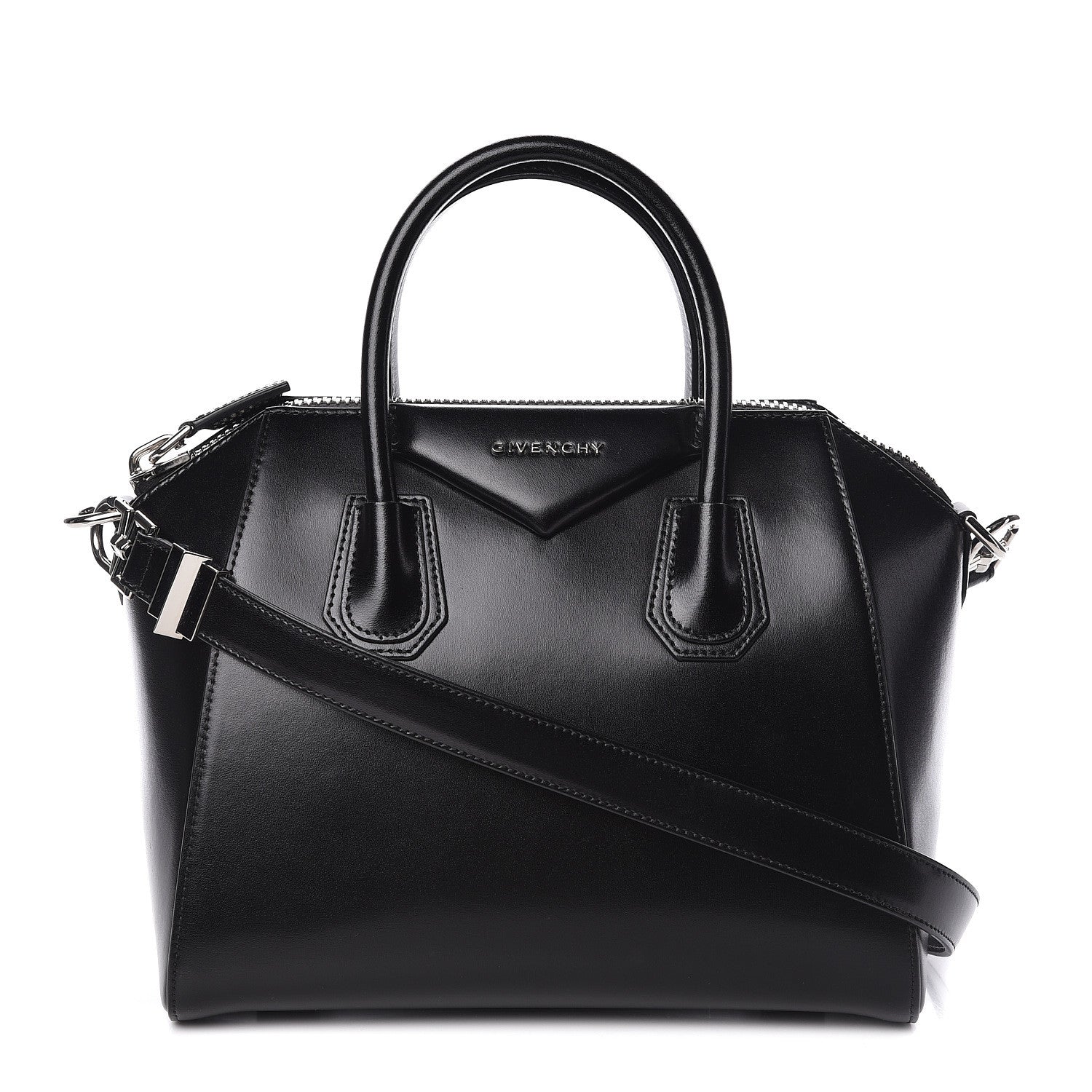 Givenchy Shiny Lord Calfskin Small Antigona Black 1 of 11