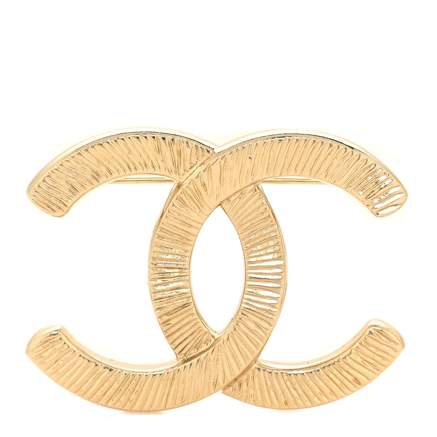 Chanel Metal CC Brooch Gold 1 of 3