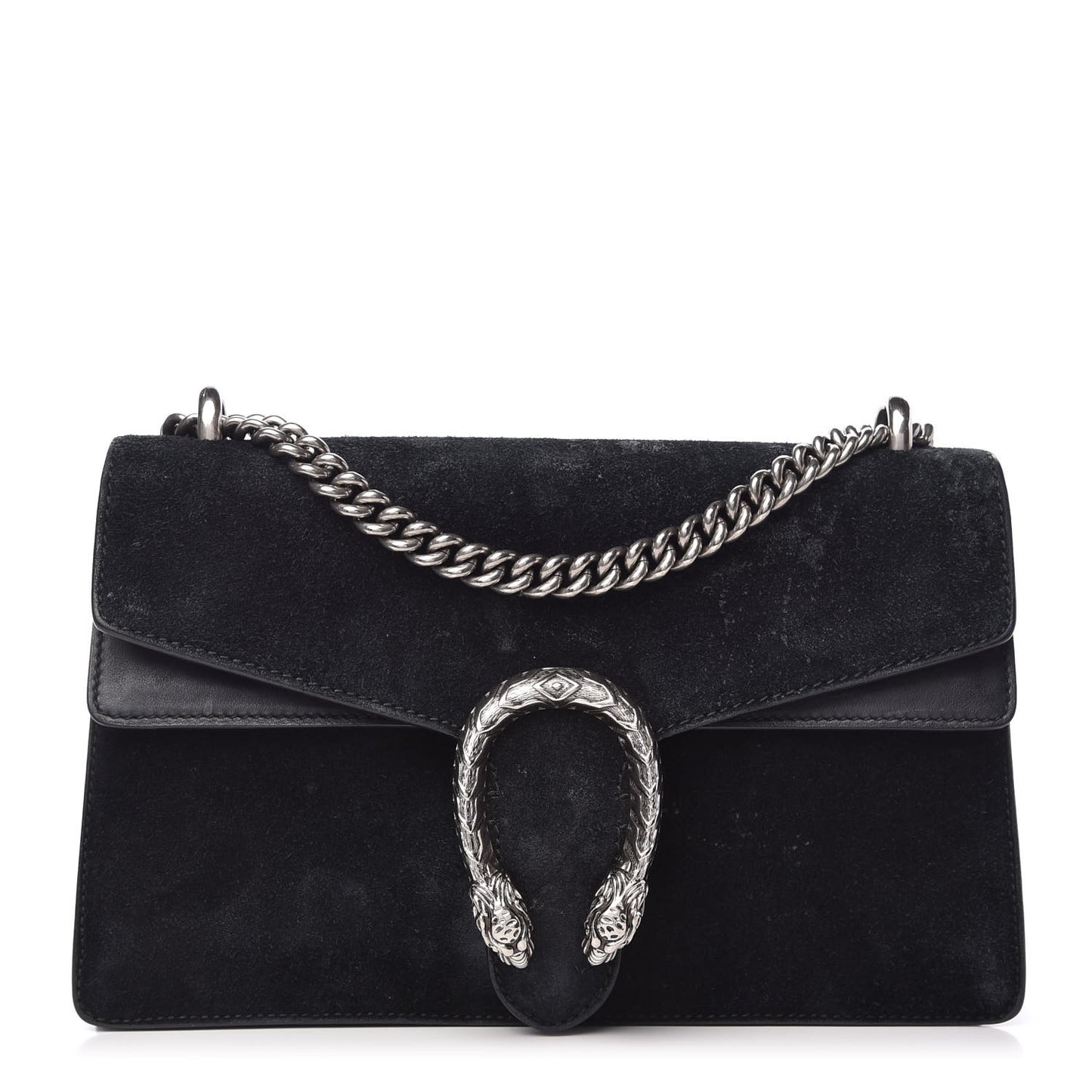Suede Small Dionysus Shoulder Bag Black