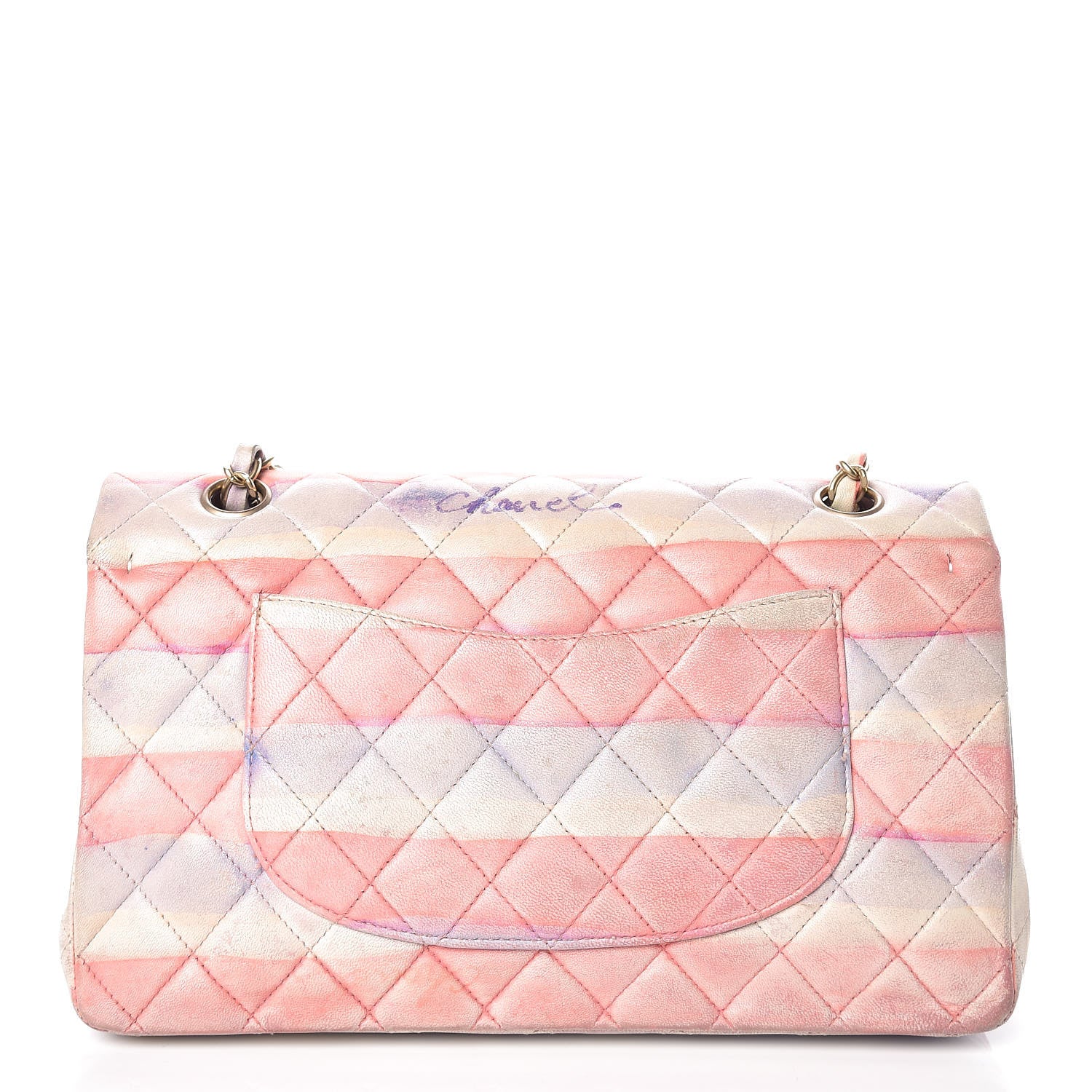 Chanel Lambskin Quilted Medium Double Flap Multicolor 18 of 23