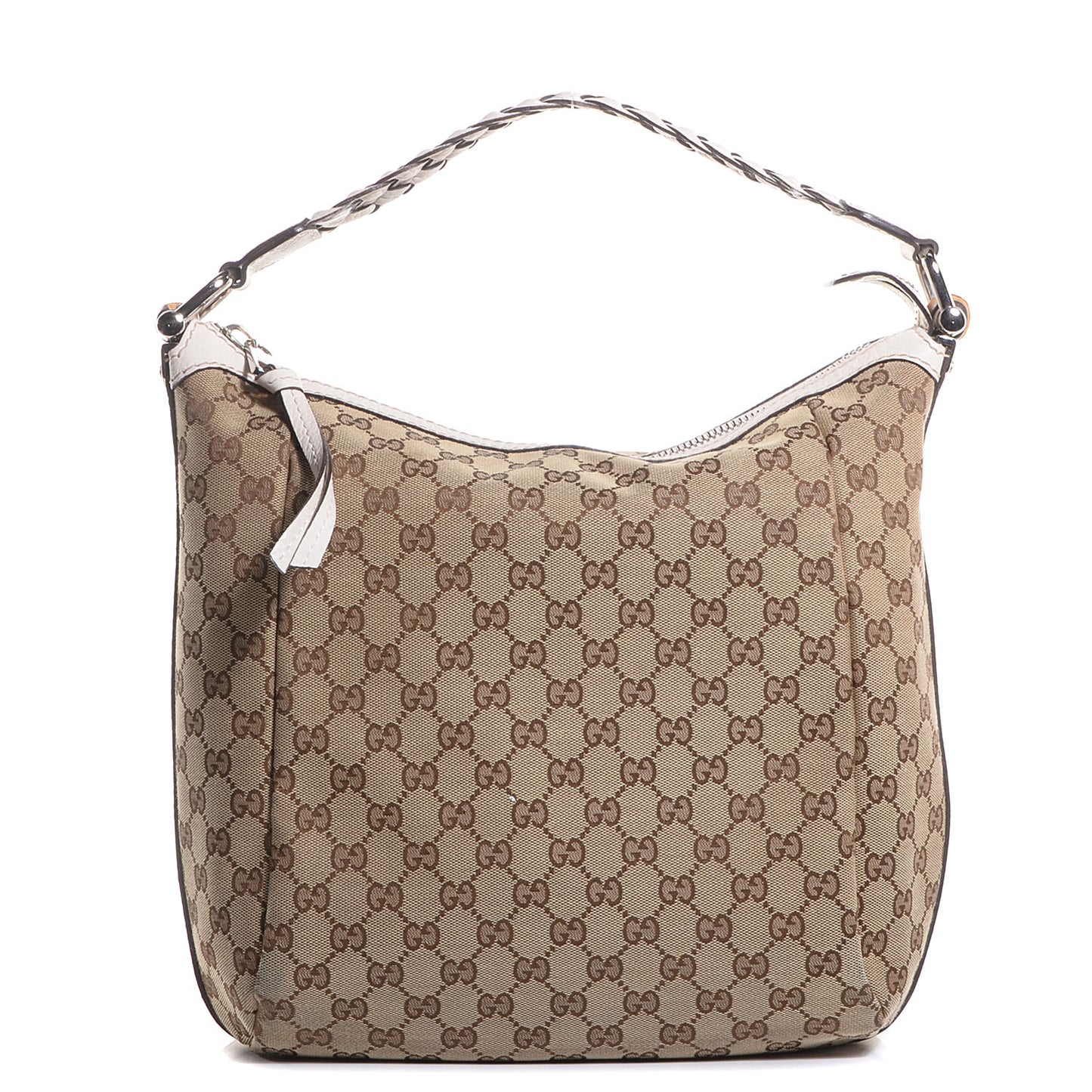 Monogram Bamboo Bar Medium Hobo Off White