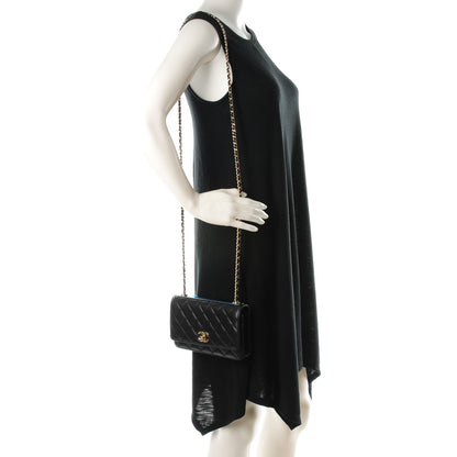 Chanel Lambskin Quilted Trendy CC Wallet On Chain WOC Black 2 of 15