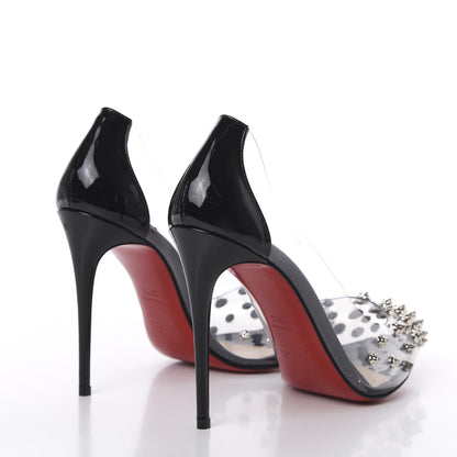 Christian Louboutin Patent PVC Collaclou 100 Pumps 37.5 Black 4 of 9
