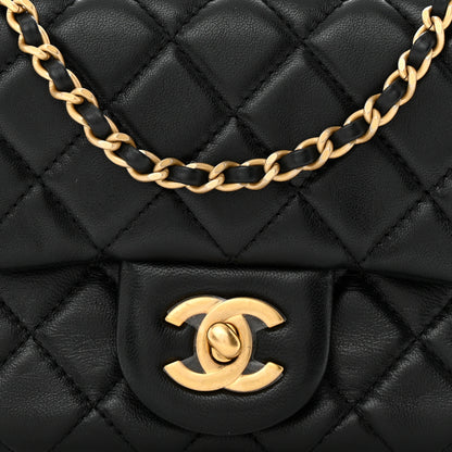 Chanel Lambskin Quilted Mini Pearl Crush Flap Black 8 of 11