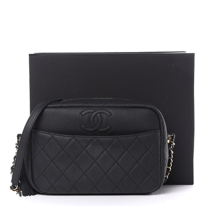 Chanel Caviar Quilted Medium Coco Tassel Camera Case Black 10 of 10