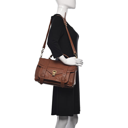 Proenza Schouler Lambskin Medium PS1 Satchel Saddle 2 of 11