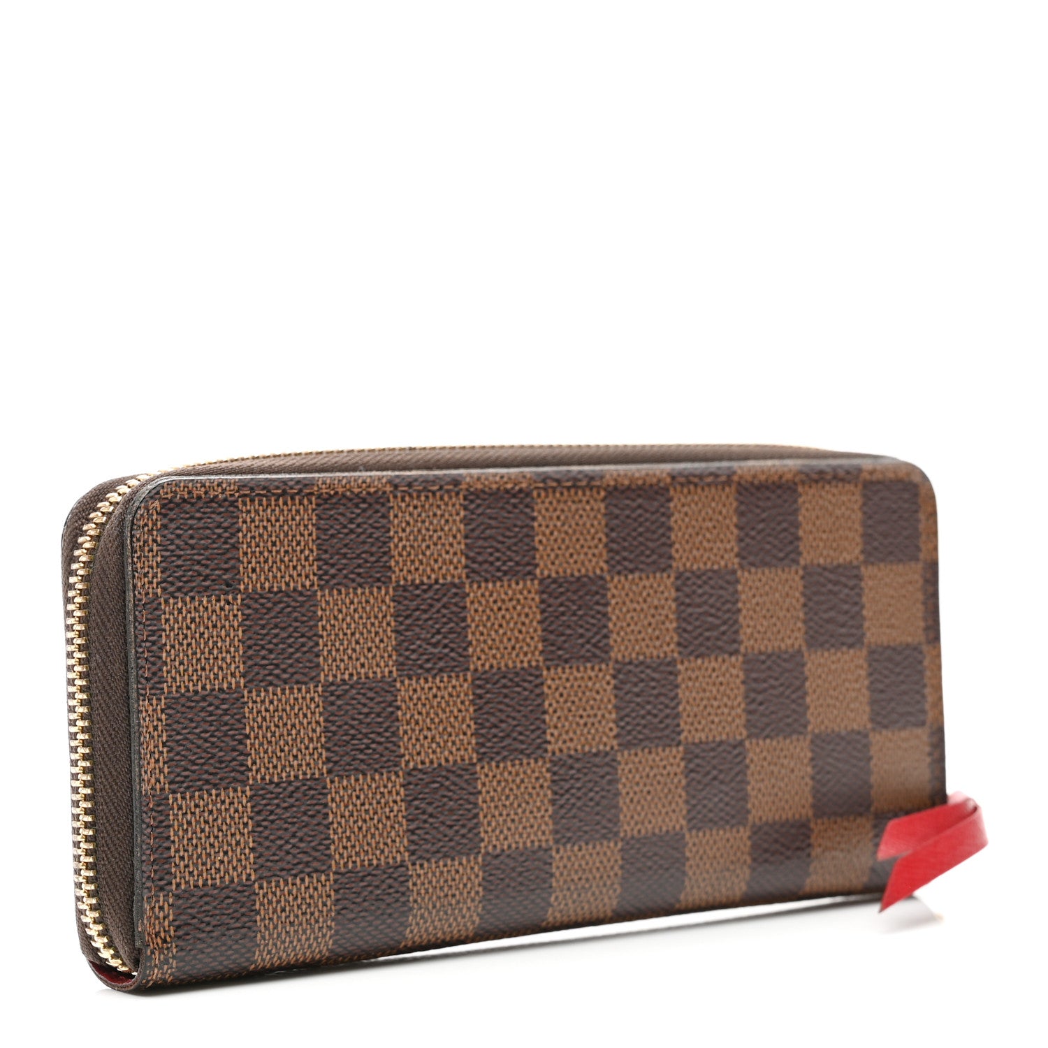 Louis Vuitton Damier Ebene Clemence Wallet Cherry 3 of 7