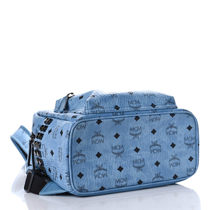 MCM Visetos Small Side Stud Stark Backpack Munich Blue 4 of 11