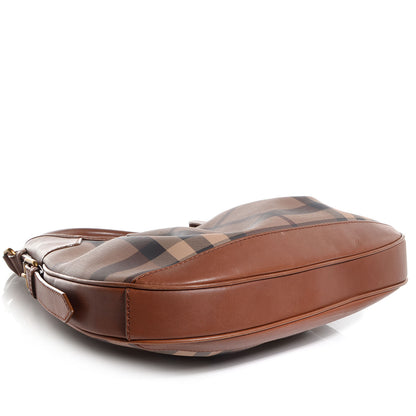 Burberry Smoked Check Brooklyn Hobo Tan 5 of 11