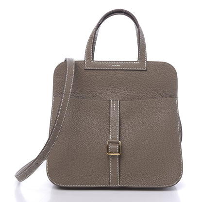 Hermes Taurillon Clemence Halzan 25 Etoupe 3 of 12
