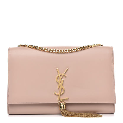 Saint Laurent Smooth Calfskin Classic Monogram Kate Tassel Chain Wallet Pale Blush 1 of 12