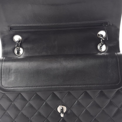 Chanel Lambskin Quilted Medium Double Flap Black 21 of 25