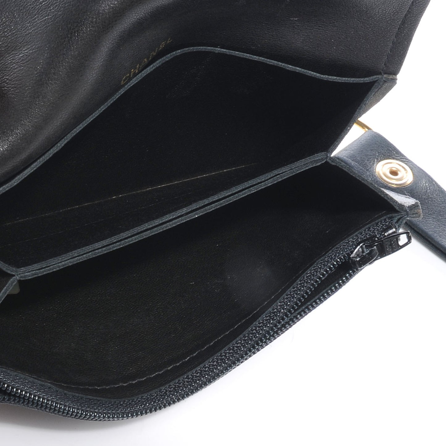 Lambskin Diamond Stitch Wallet Black