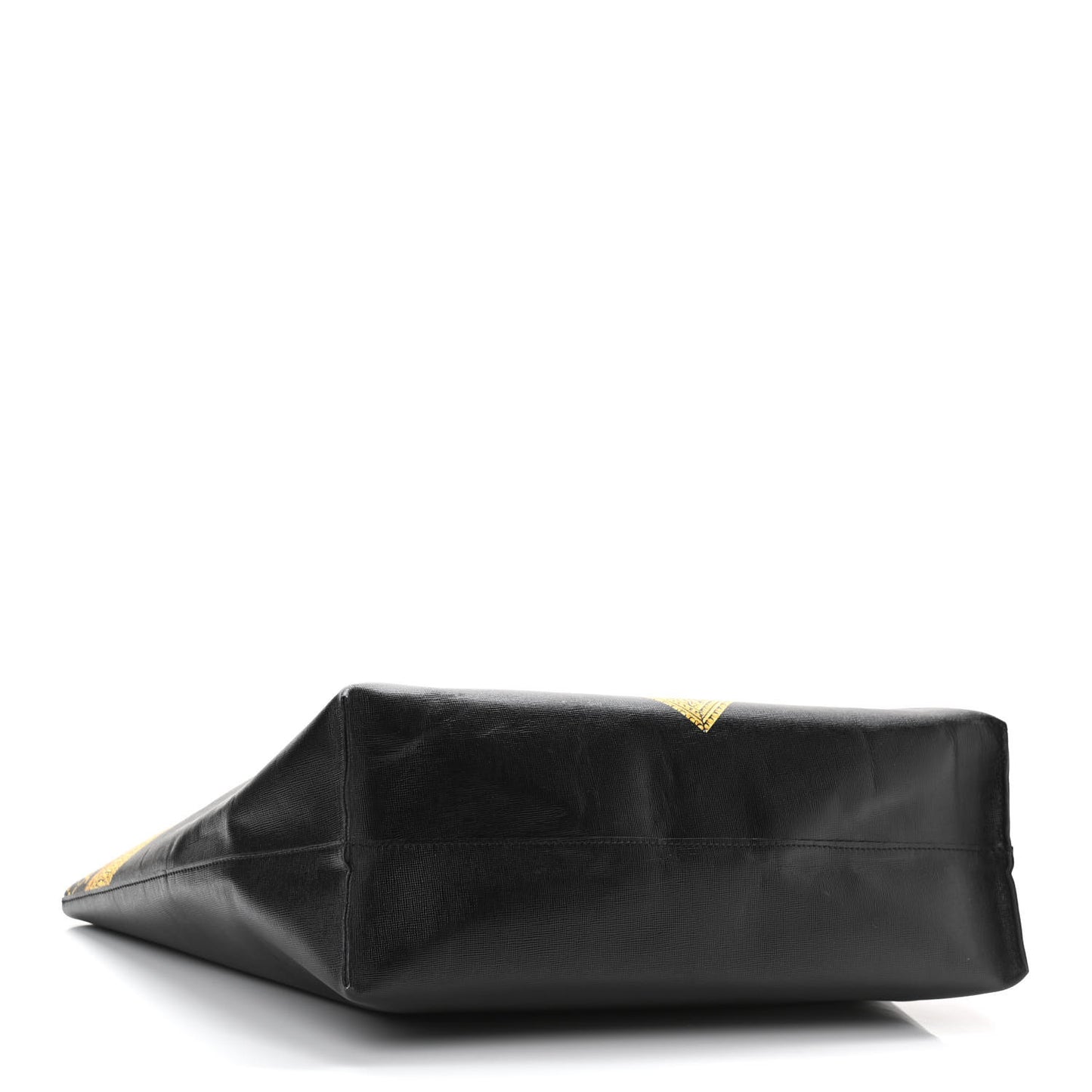 Barocco Printed Tote Black Gold
