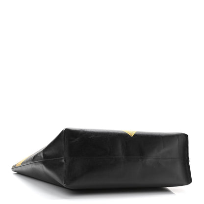 Versace Barocco Printed Tote Black Gold 4 of 9
