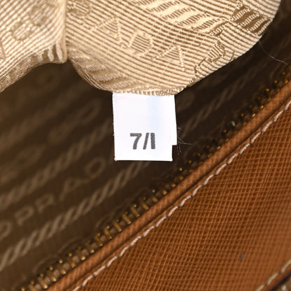 Prada Saffiano Medium Galleria Double Zip Tote Caramel 7 of 13