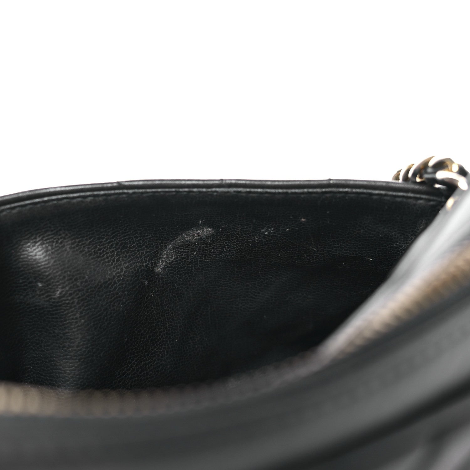 Chanel Lambskin Chevron Quilted Small Camera Case Black 10 of 10