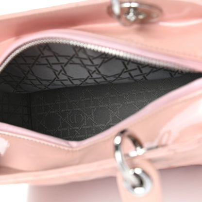 Christian Dior Patent Cannage Medium Lady Dior Rose Clair 4 of 7