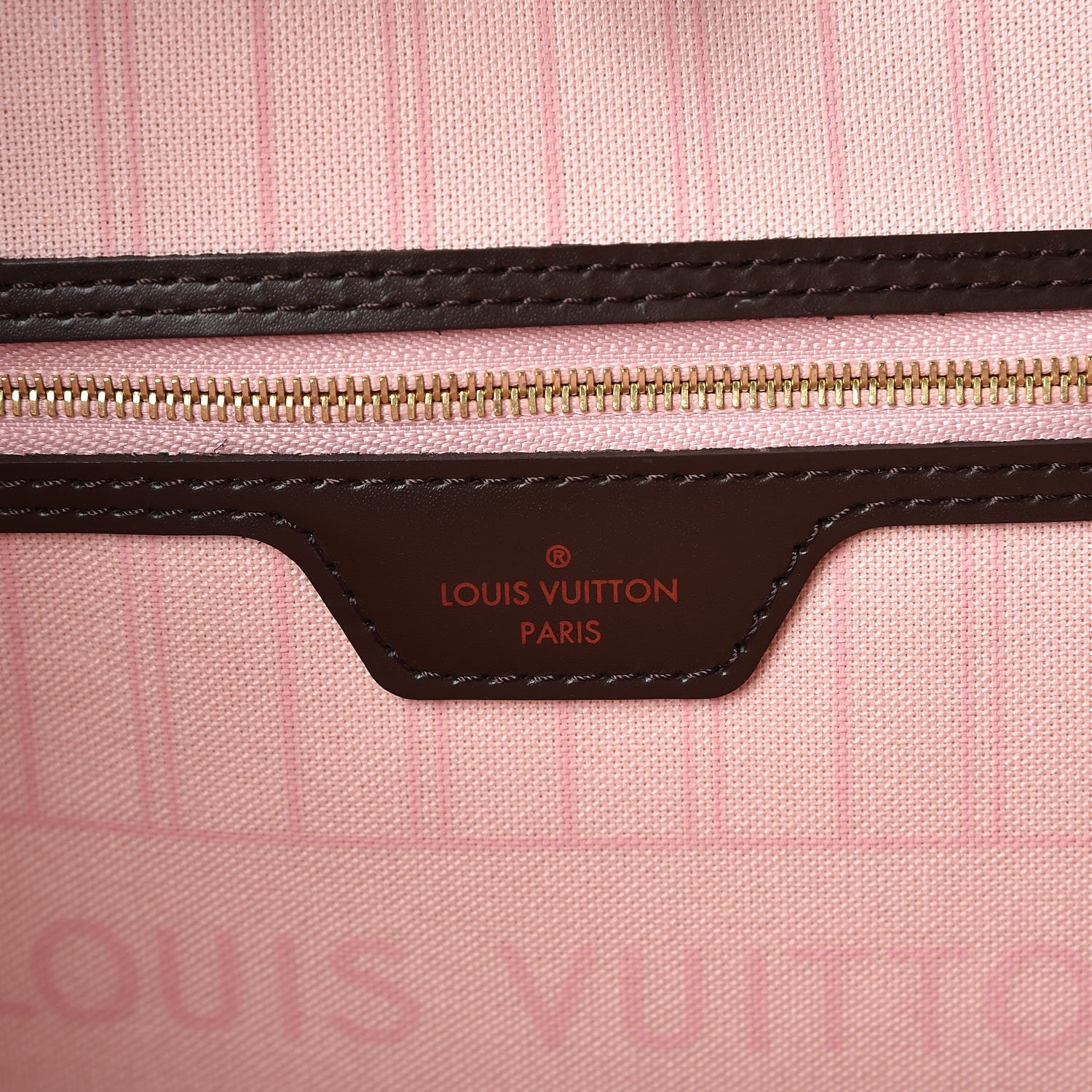 Louis Vuitton Damier Ebene Neo Neverfull MM Rose Ballerine 6 of 8