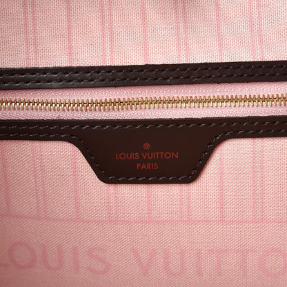 Louis Vuitton Damier Ebene Neo Neverfull MM Rose Ballerine 6 of 8
