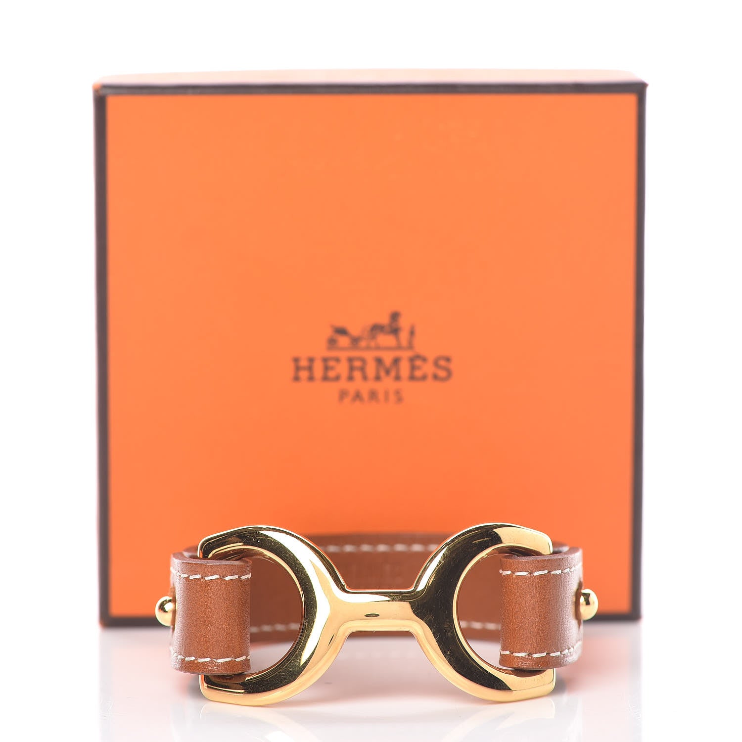 Hermes Barenia Pavane Cuff M Fauve 7 of 7