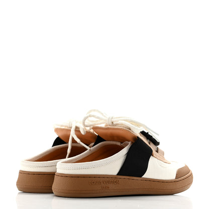 Louis Vuitton Canvas Catogram Lous Open Back Sneaker 38.5 White 5 of 12