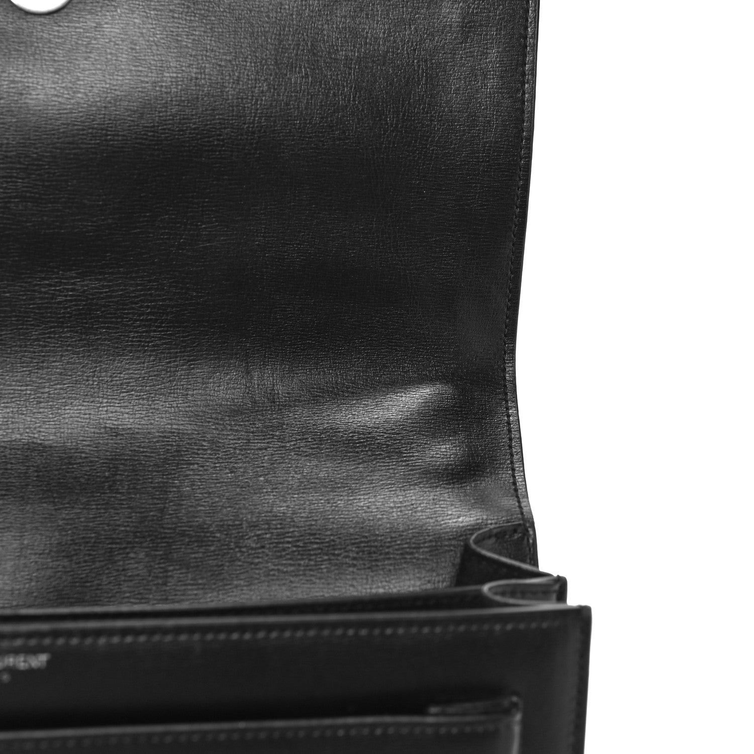 Saint Laurent Calfskin Medium Monogram Sunset Black 11 of 12