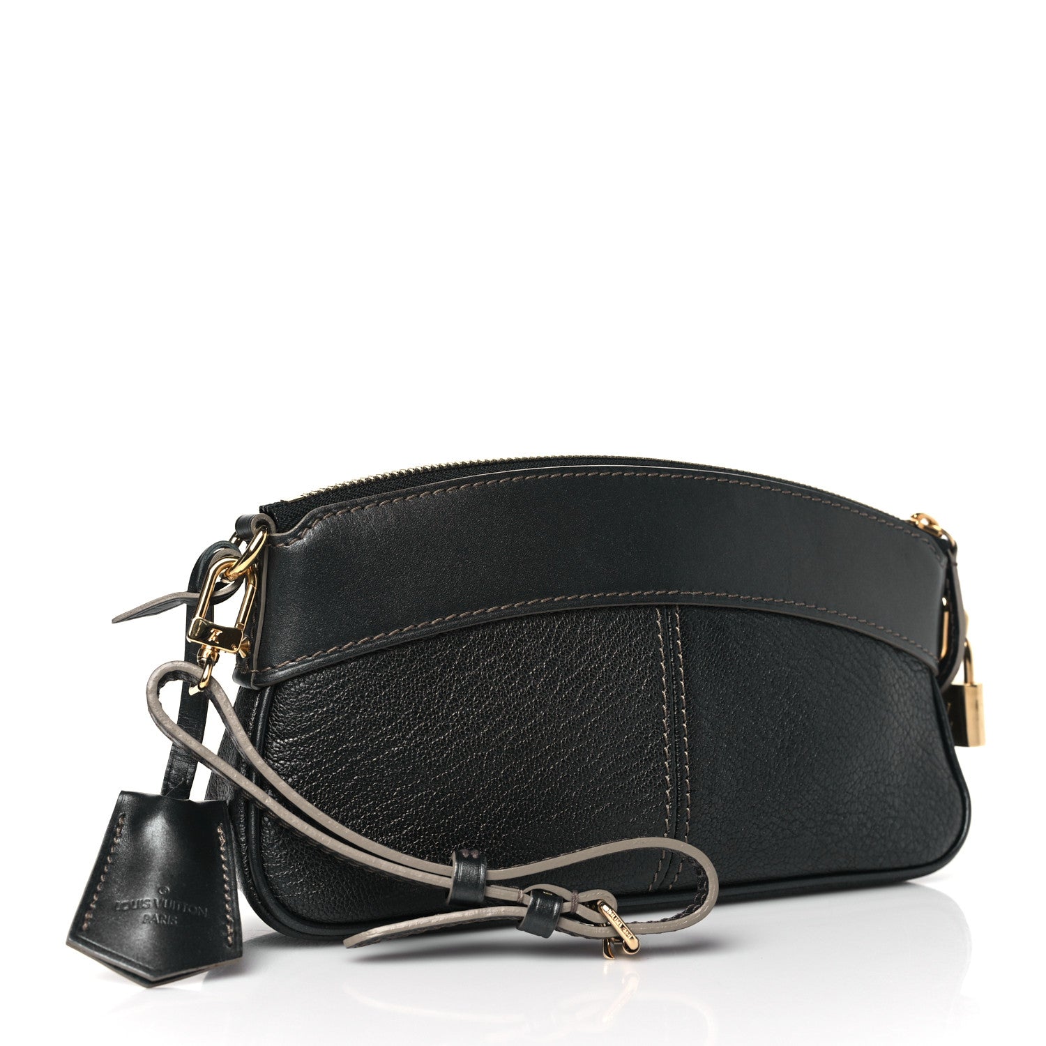 Louis Vuitton Suhali Lockit Clutch Chrome 3 of 9