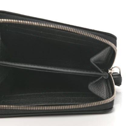 Louis Vuitton Calfskin Lockme Zippy Coin Purse Black 5 of 6