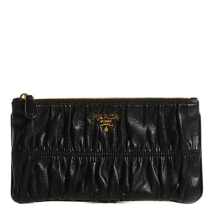 Prada Nappa Gaufre Small Clutch Nero Black 1 of 9