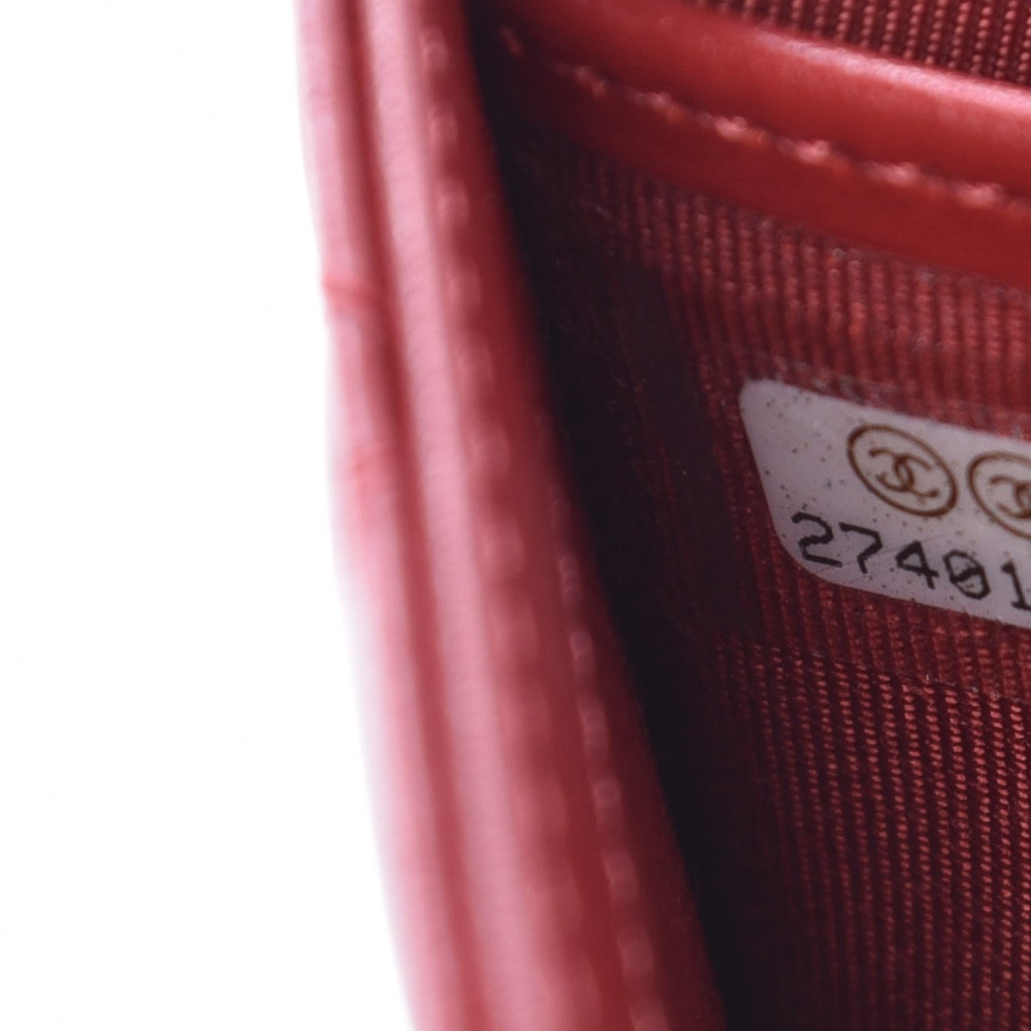 Aged Calfskin Quilted Large Reissue Gusset Flap Wallet Red