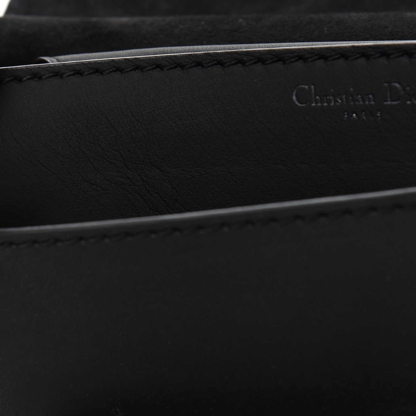 Ultra Matte Calfskin J'Adior Chain Flap Bag Black