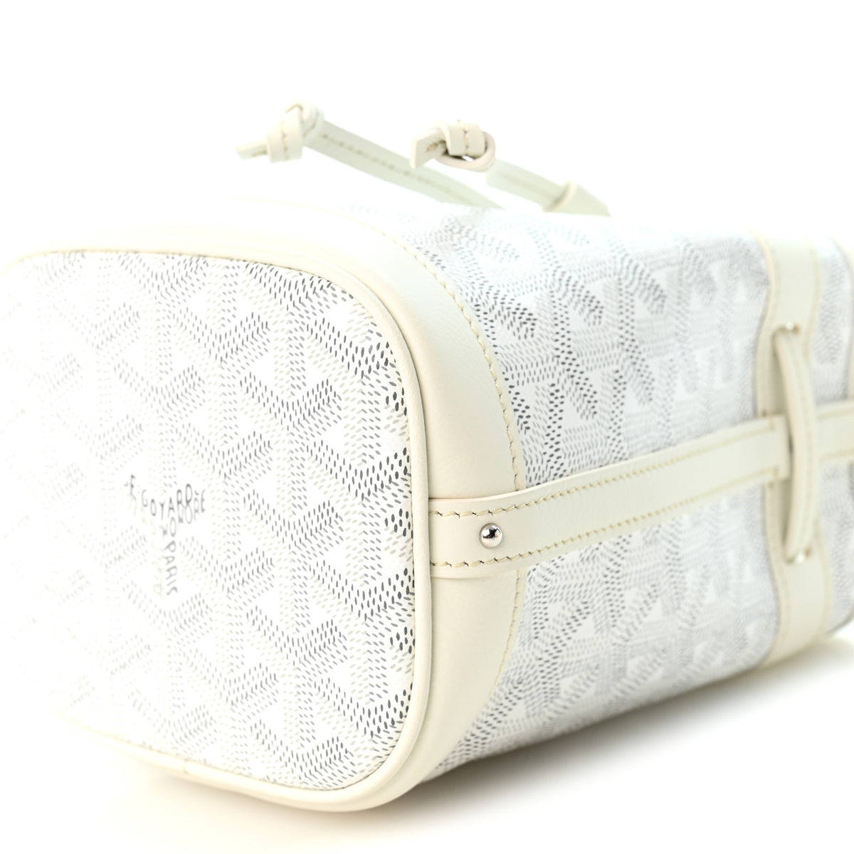 Goyardine Petit Flot Mini Bucket Bag White