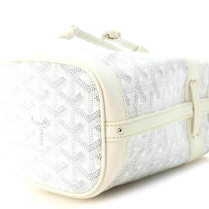 Goyard Goyardine Petit Flot Mini Bucket Bag White 9 of 9