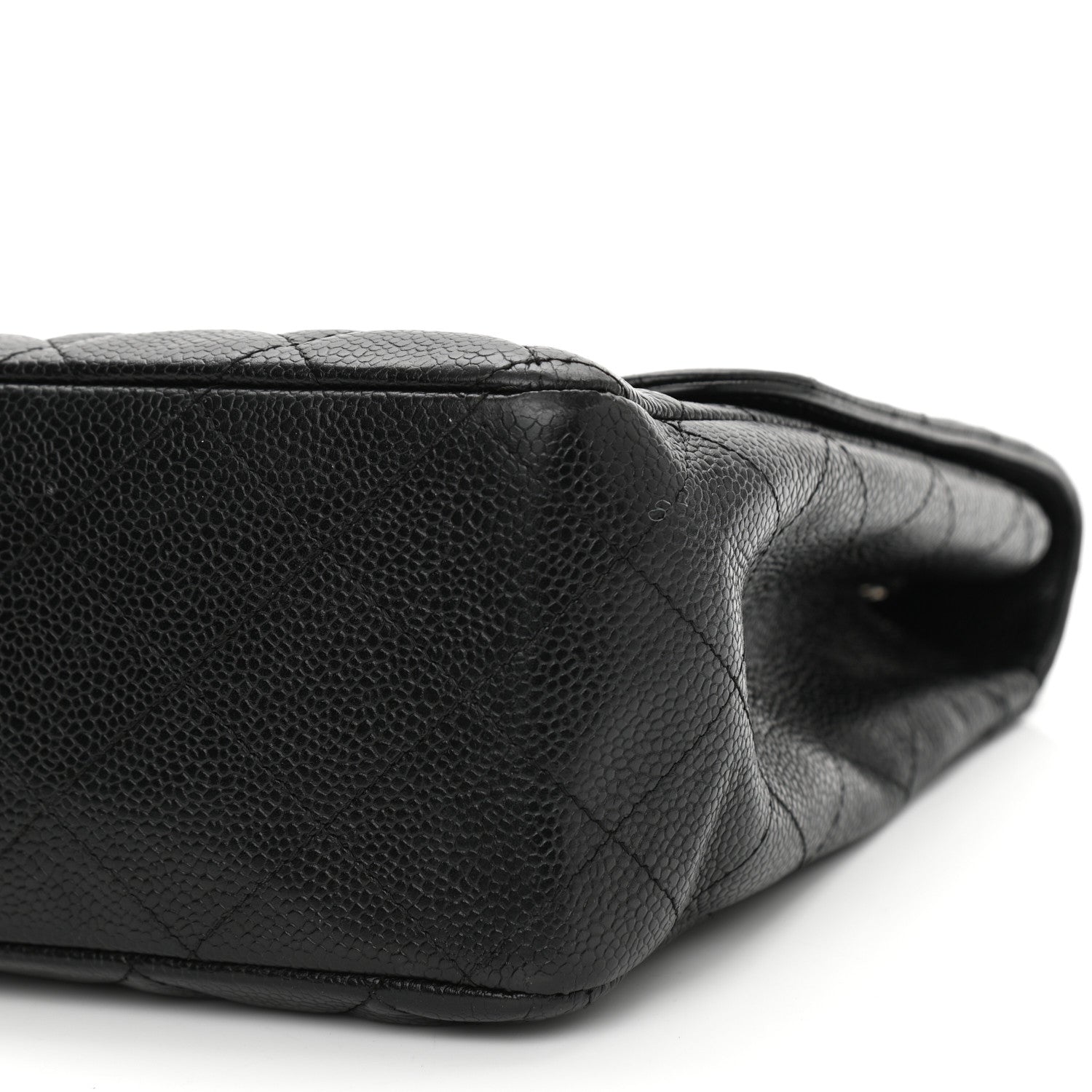 Chanel Caviar Quilted Jumbo Single Flap Black 9 of 11