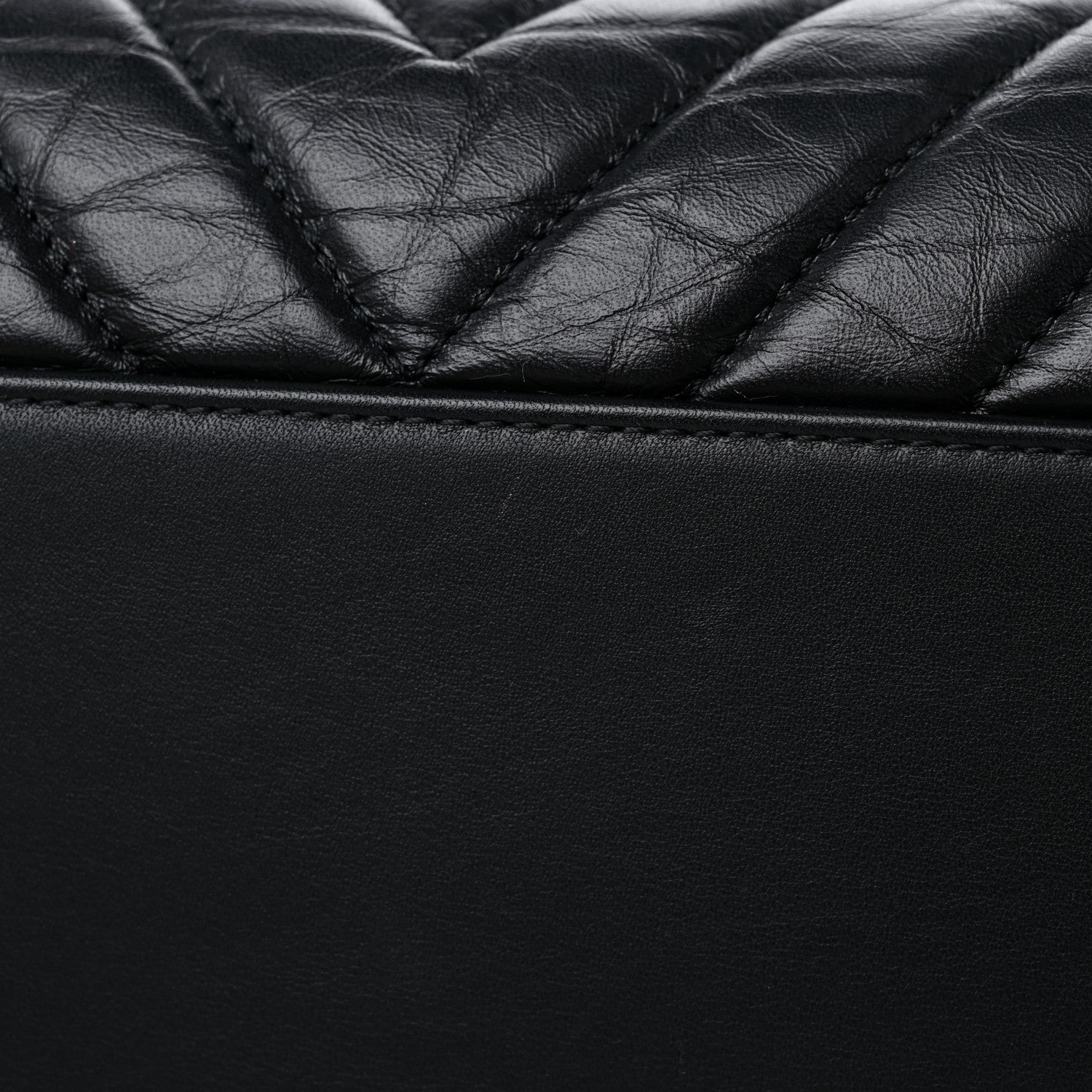 Chanel Calfskin Chevron Quilted Medium Coco Handle Flap Black 12 of 13