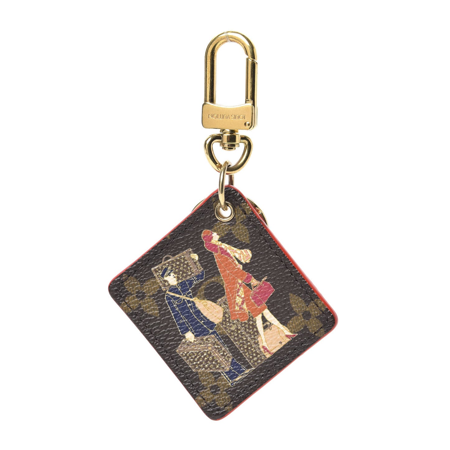 Monogram Illustre Groom Bag Charm Key Ring