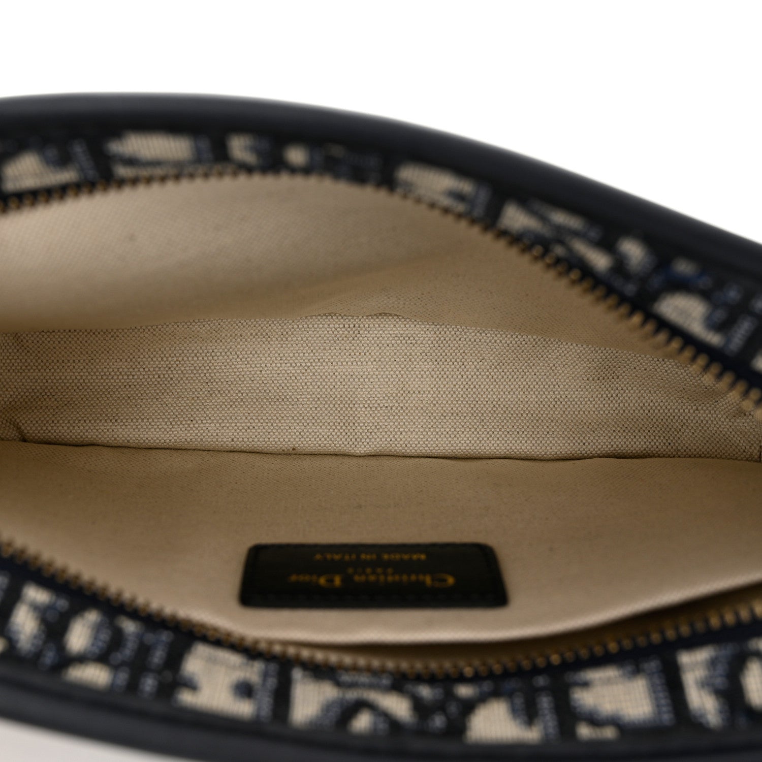 Christian Dior Oblique Diorquake Clutch Blue 5 of 7