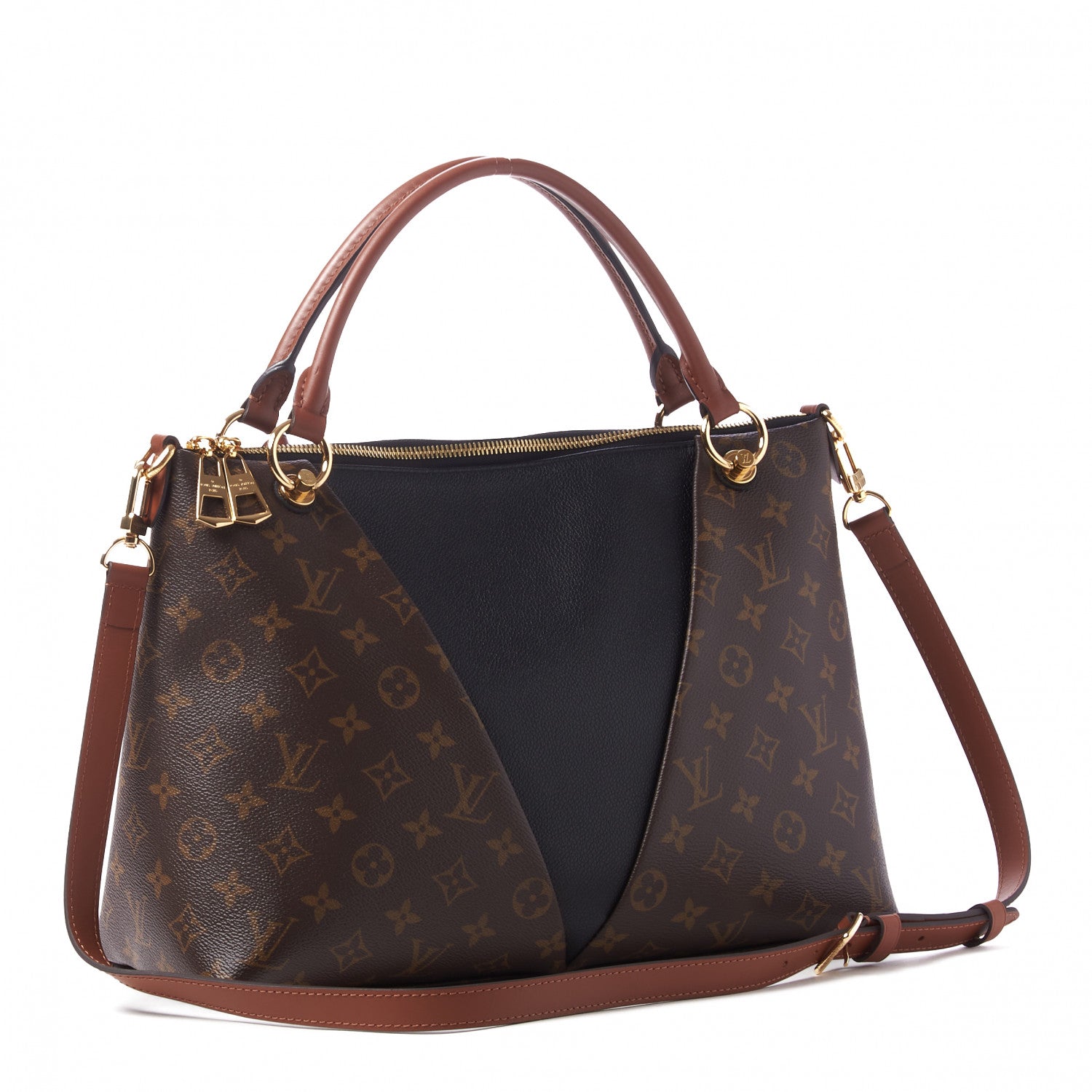 Louis Vuitton Monogram V Tote MM Black 3 of 9