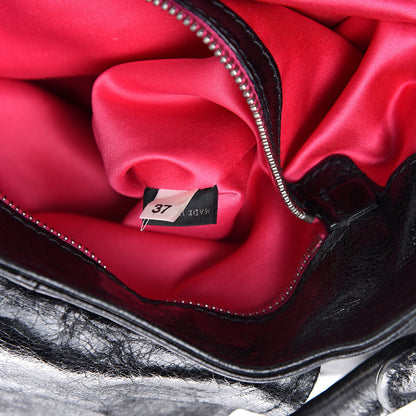 Miu Miu Vitello Lux Gathered Hobo Black 6 of 14
