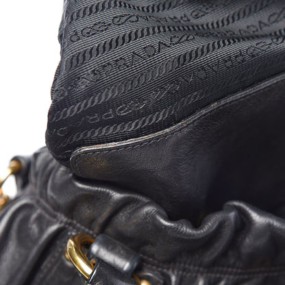 Prada Soft Calf Tote Black 9 of 15