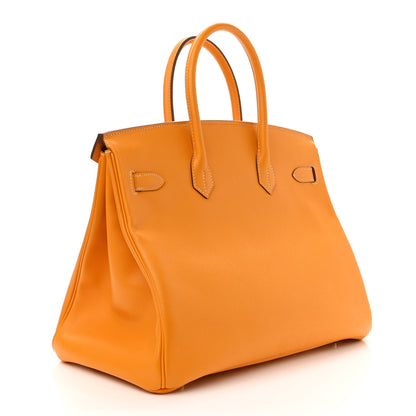 Hermes Epsom Candy Birkin 35 Jaune D'Or Feu 3 of 12