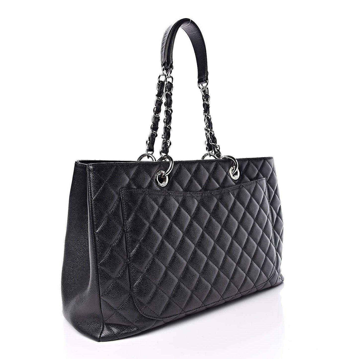 Caviar Quilted XL Grand Shopping Tote GST Black