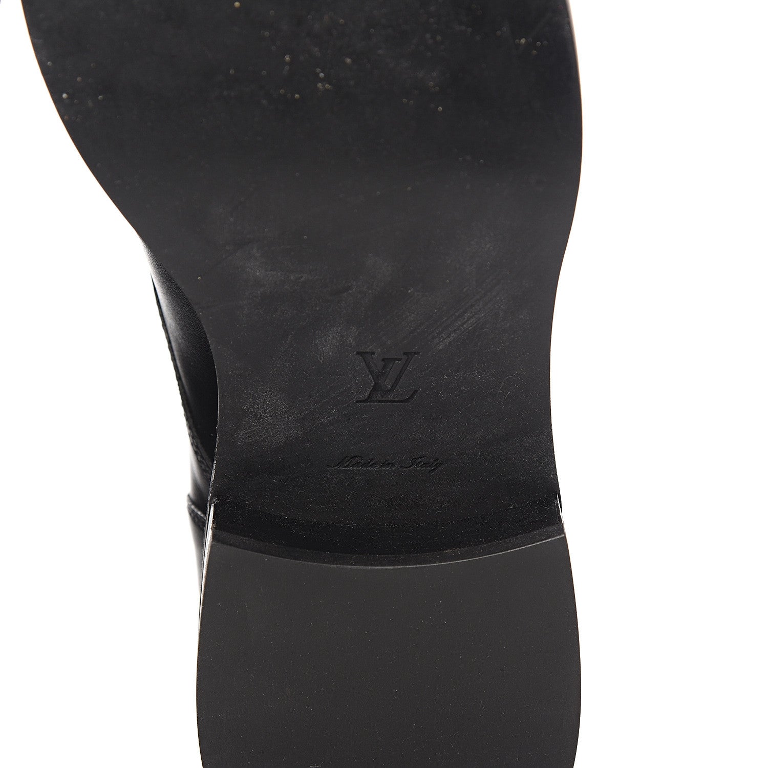 Louis Vuitton Calfskin LV Black Heart Flat Ranger Boots 37.5 Black 6 of 8