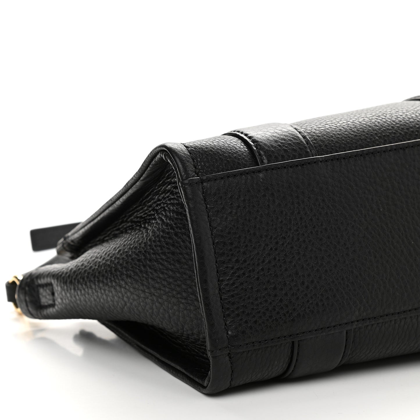 Grained Calfskin Small The Tote Bag Black