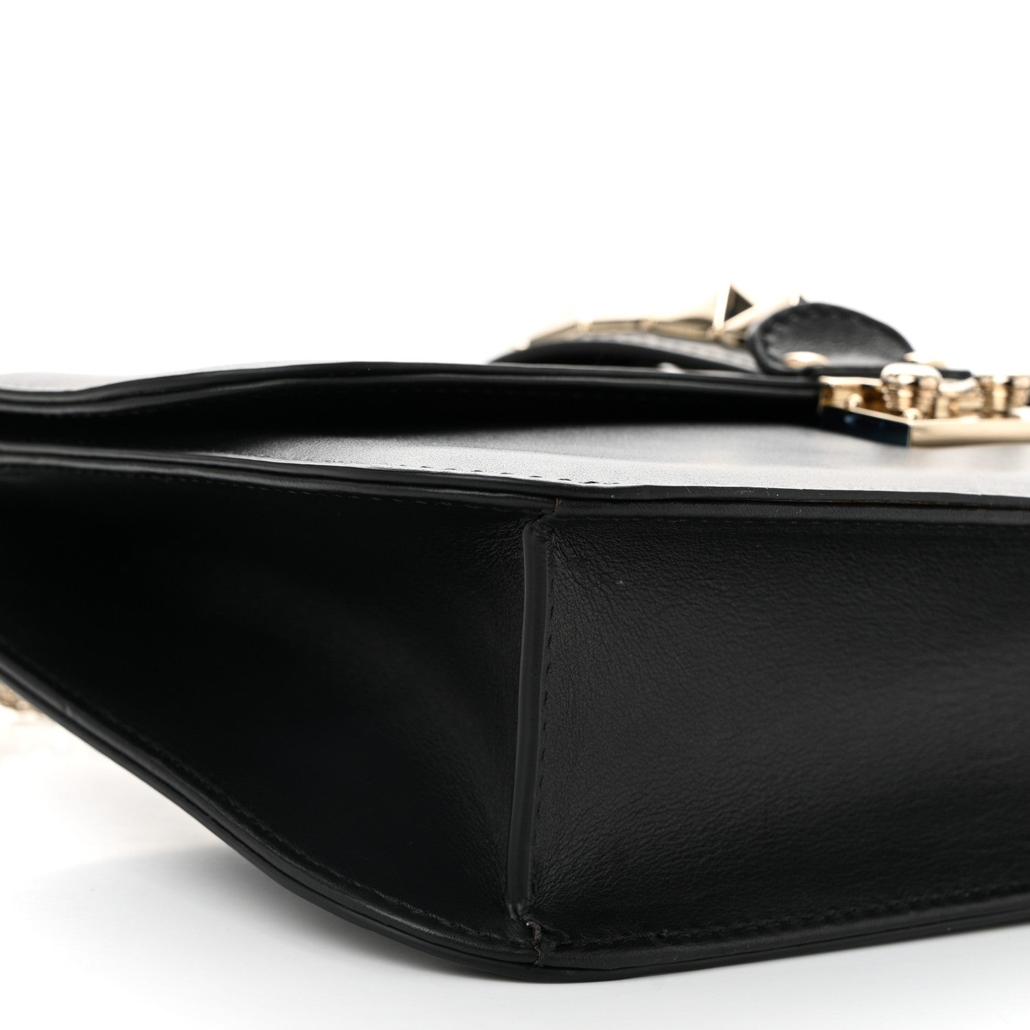 Valentino Garavani Vitello Medium Glam Lock Rockstud Flap Black 8 of 10