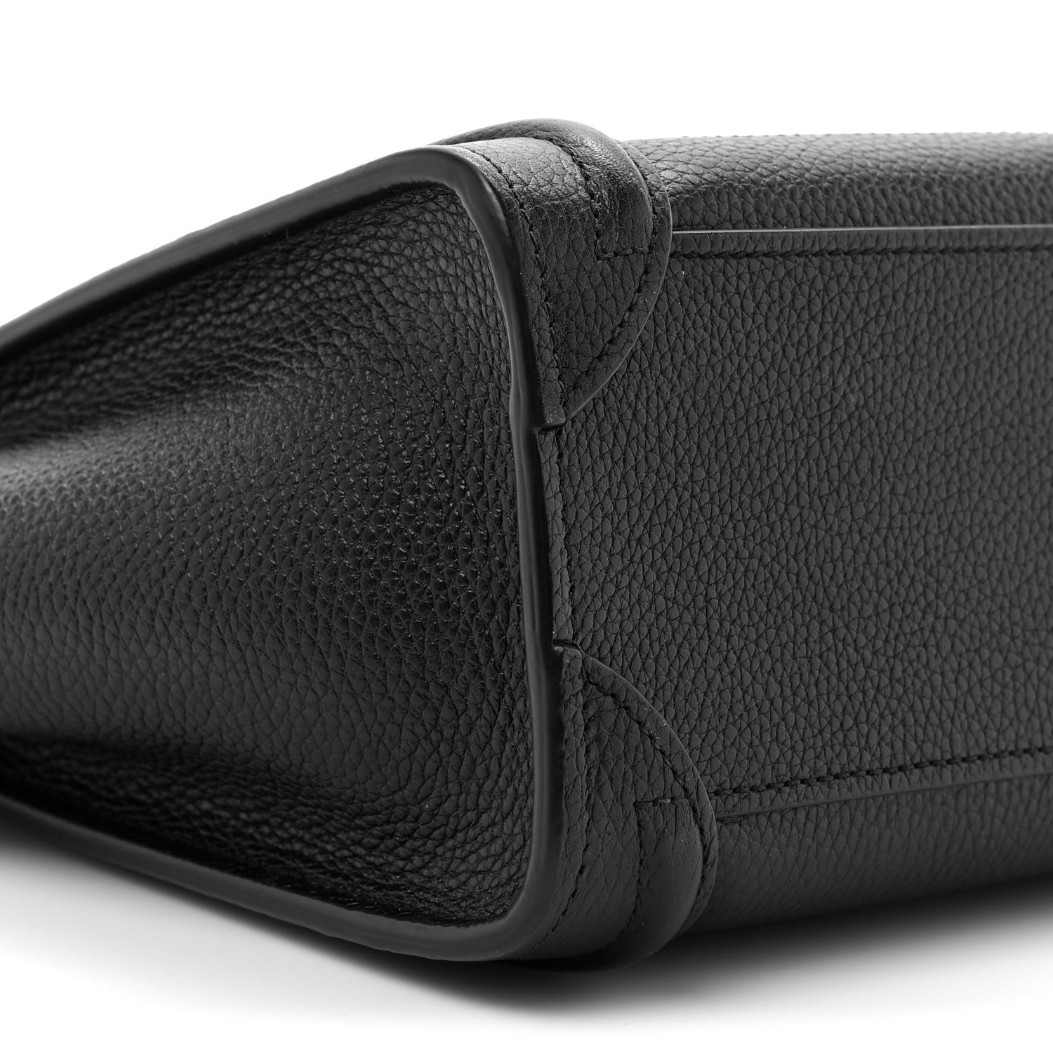 Celine Drummed Calfskin Nano Luggage Black 10 of 11