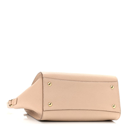 Salvatore Ferragamo Hammered Calfskin Double Handle Small Amy Tote Cumin 4 of 10