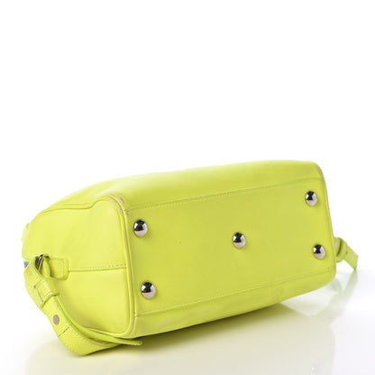 Saint Laurent Calfskin Classic Baby Duffle Neon Yellow 4 of 13